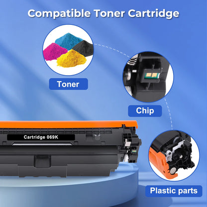 069 069H Toner Cartridge Mf753Cdw Compatible for Canon 069 069H CRG-069 Toner Cartridge Set Canon Imageclass Mf753Cdw Mf751Cdw Lbp674Cdw Lbp673Cdw Printer (Black Cyan Magenta Yellow, 4-Pack)