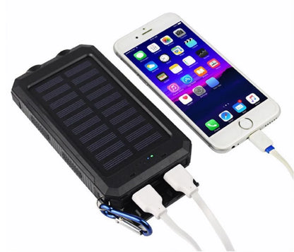 2023 Super 5000000mAh Waterproof Solar Power Bank with Dual USB Ports - Portable Charger for All Cell Phones - Green