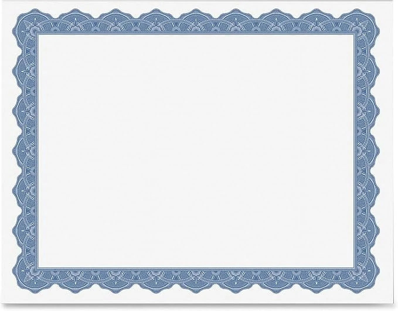 Optima Blue Blank Award Certificate Paper with Gold Foil Seals, 8.5" X 11, Seal 1.75", Inkjet and Printer Friendly, Pack of 25