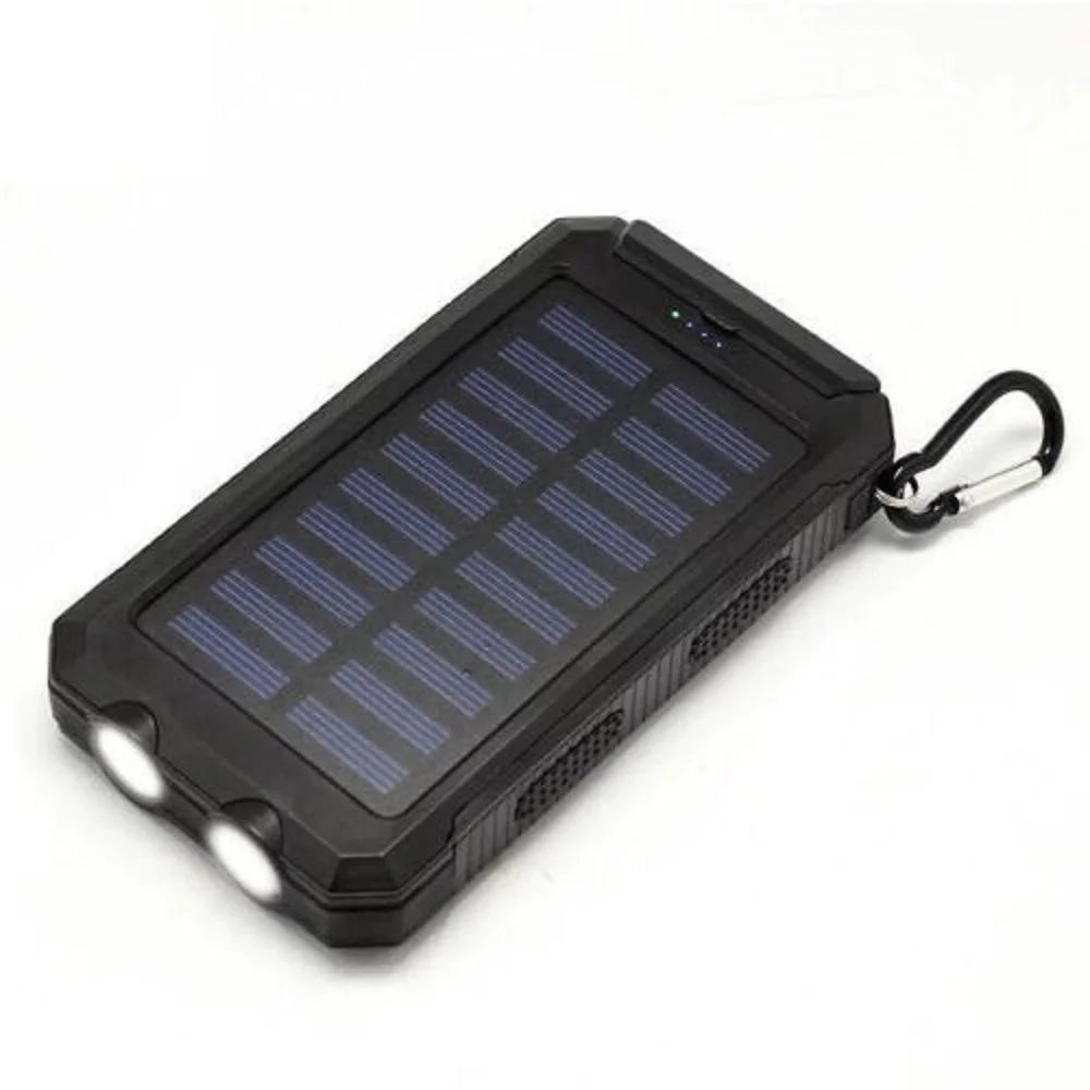 Power Up Anywhere: 2023 Super 5000000mAh Waterproof Solar Power Bank with Dual USB Ports for All Your Devices