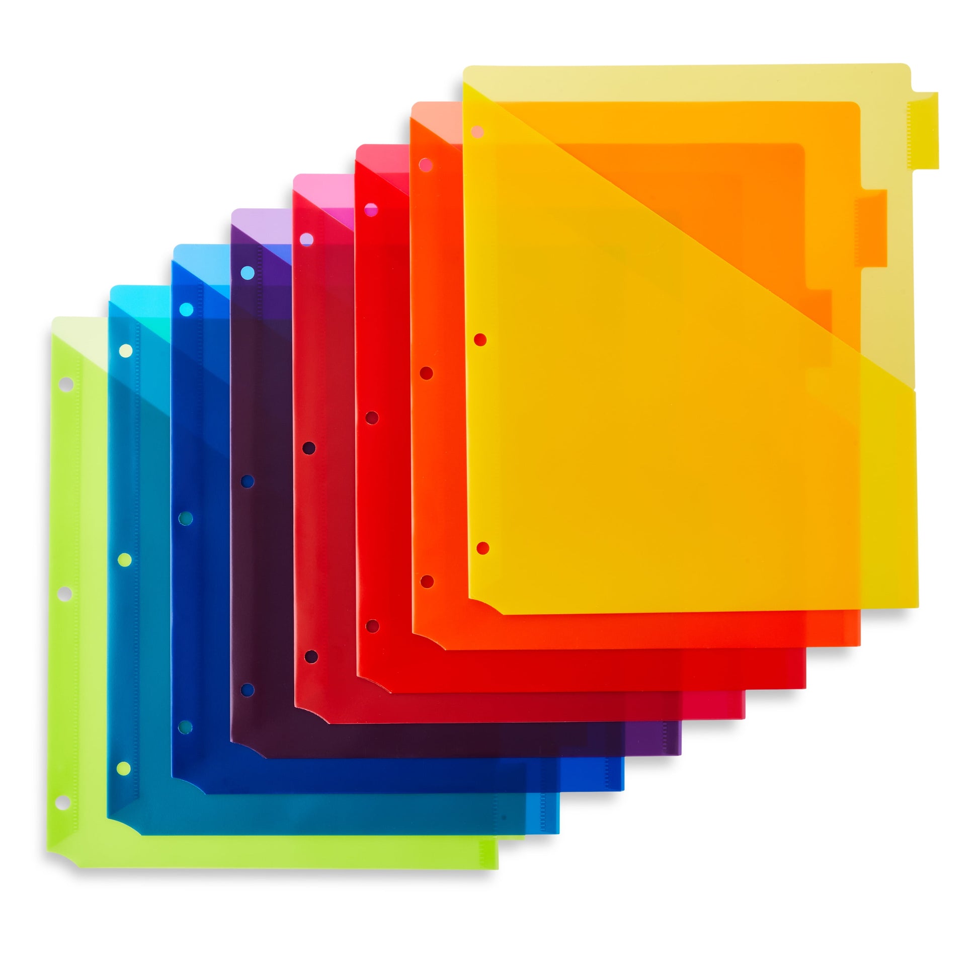 Vibrant Color 8-Tab Dividers with Pockets