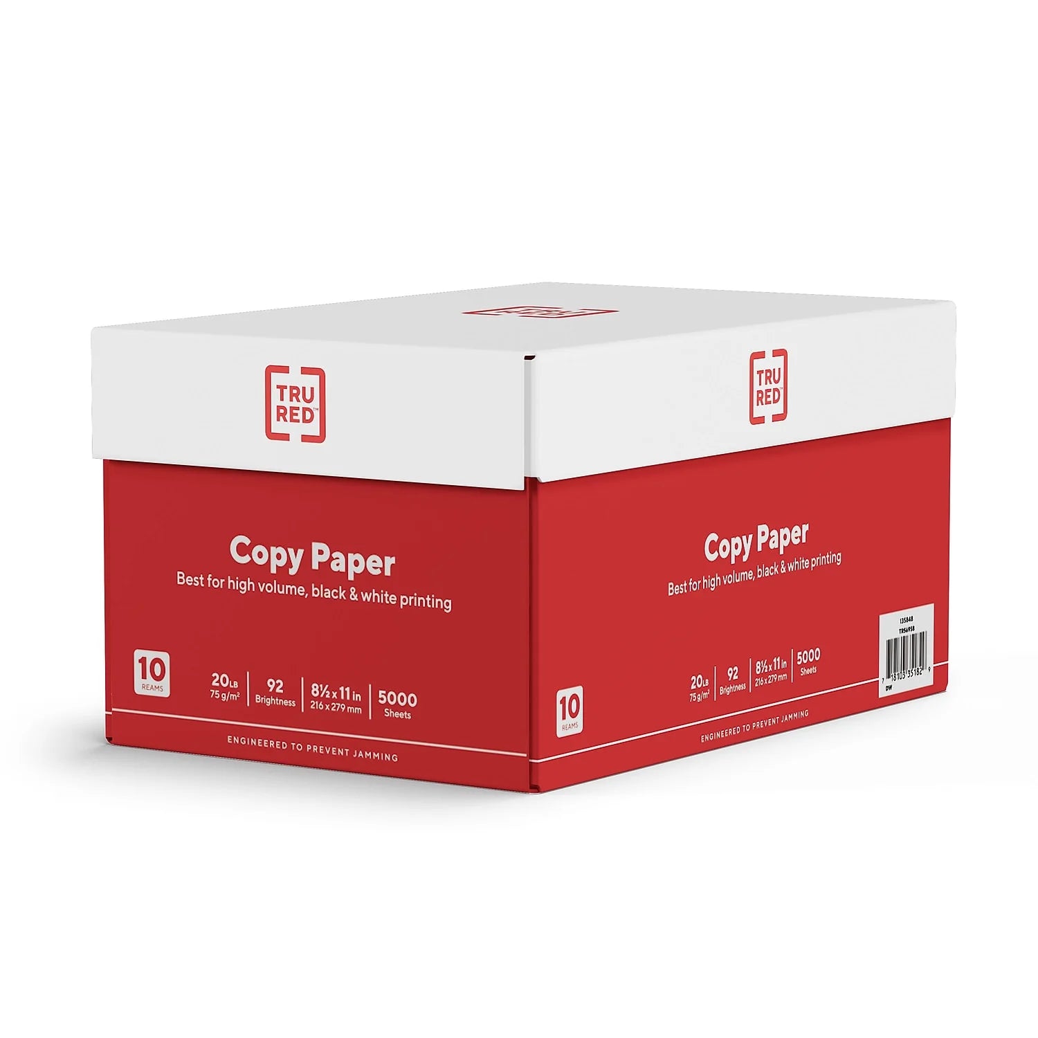 Tru Red Letter Copy Paper 20Lb 92 Bright 10 Reams 135848TR56958
