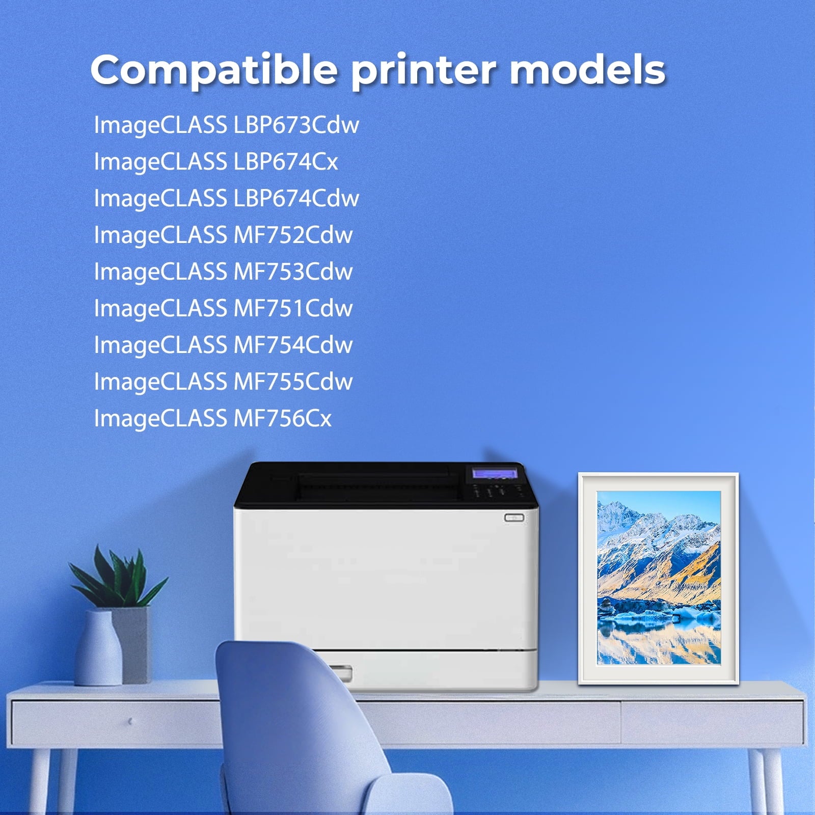 069 069H Toner Cartridge Mf753Cdw Compatible for Canon 069 069H CRG-069 Toner Cartridge Set Canon Imageclass Mf753Cdw Mf751Cdw Lbp674Cdw Lbp673Cdw Printer (Black Cyan Magenta Yellow, 4-Pack)