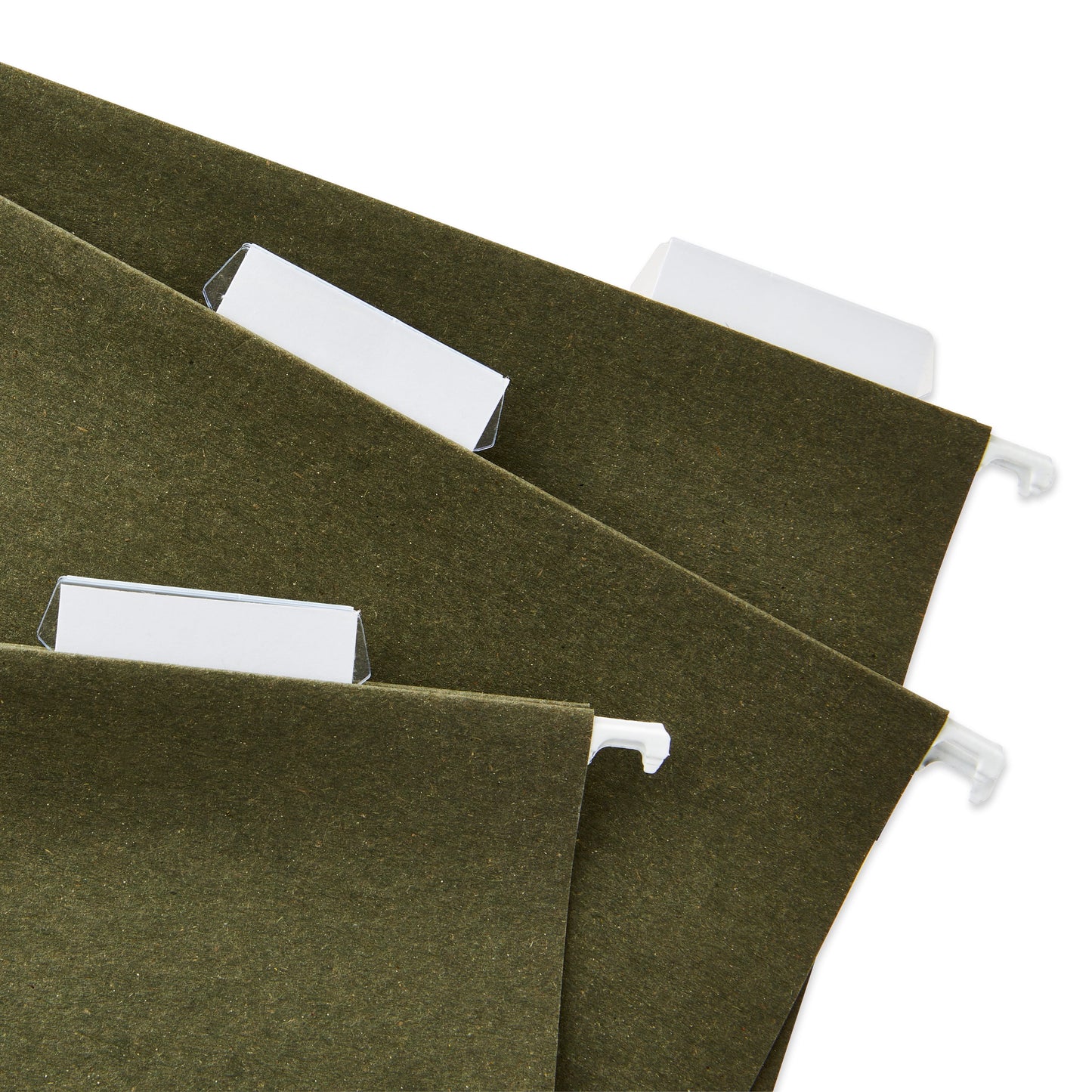 Letter Size Hanging File Folders, Green, 12 Count