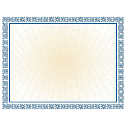 Masterpiece Studios Certificates 8.5" X 11" Westminster Blue 100/Pack (961032)