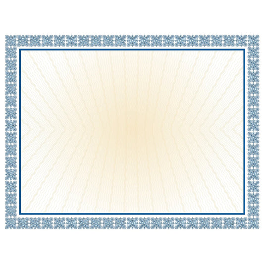 Masterpiece Studios Certificates 8.5" X 11" Westminster Blue 100/Pack (961032)