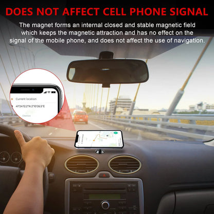 2 Pack Car Magnetic Phone Mount, Car Phone Holder for Dashboard, 360° Adjustable Magnet Cell Phone Mount Universal Dashboard Car Mount Fits Iphone Samsung Etc Most Smartphones