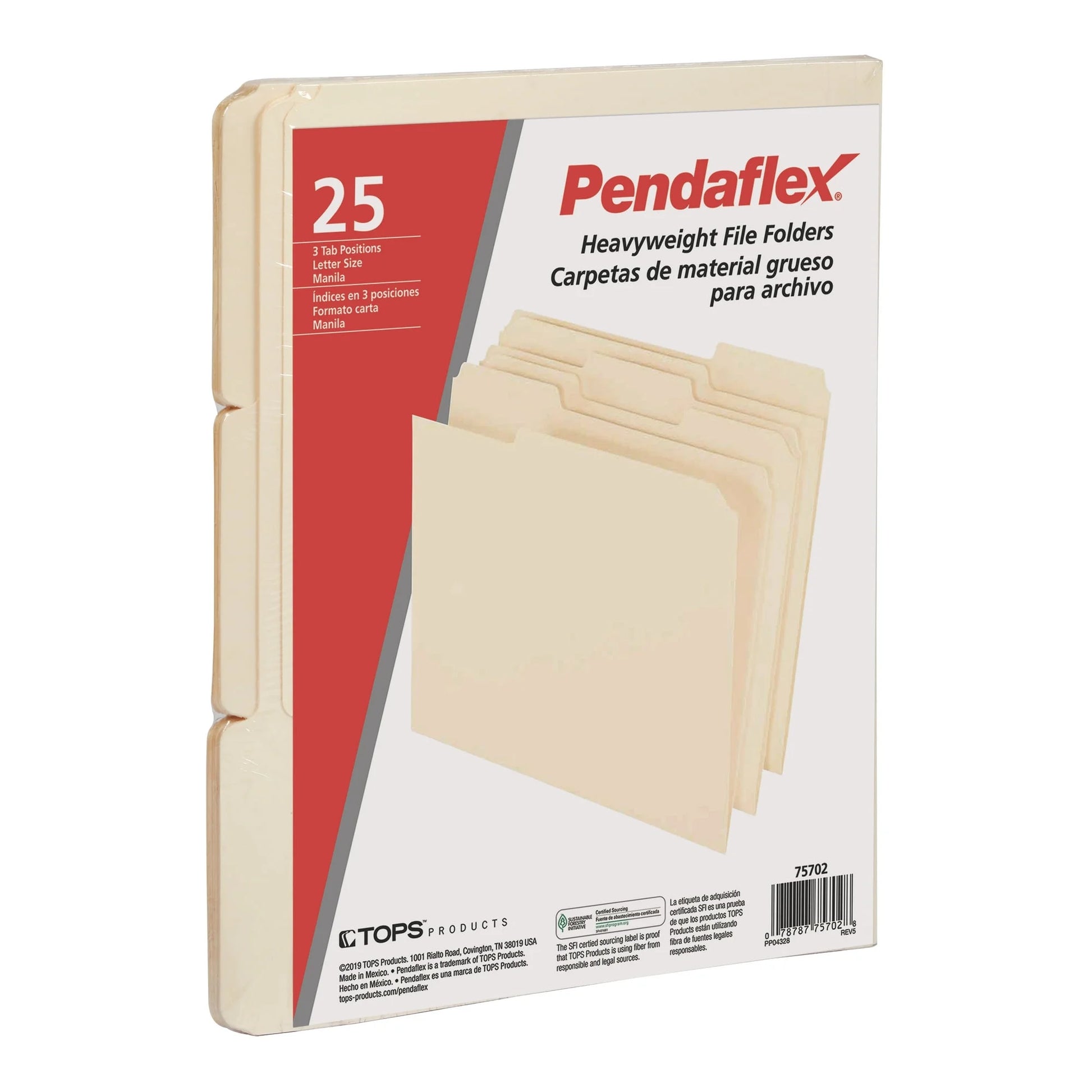 ® Heavyweight File Folder, Manila, Letter Size, 25 per Pack