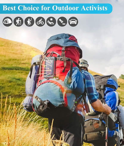 Power Up Anywhere: 26800mAh Portable Solar Charger with Dual USB Outputs and LED Light - Waterproof and Perfect for Outdoor Adventures