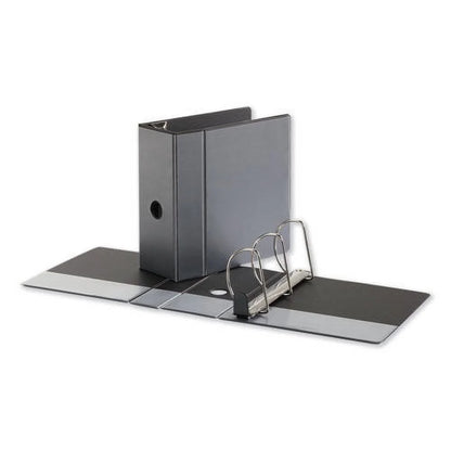 (3 Pack)  UNV30755 Deluxe Easy-To-Open 5 In. Capacity 11 In. X 8.5 In. (3) D-Ring View Binder - Black