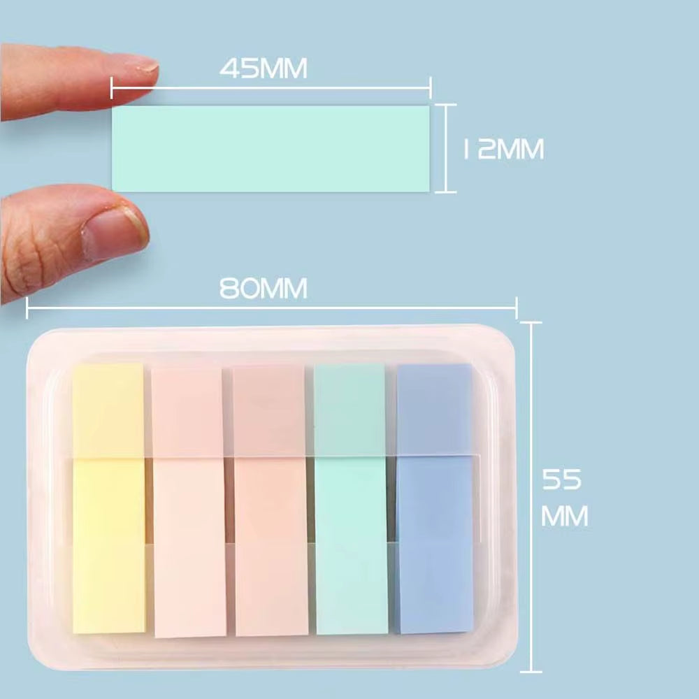 Vintage Morandi Index Memo Pad Posted It Sticky Notes Paper Sticker Notepad Bookmark School Supplies Kawaii Stationery