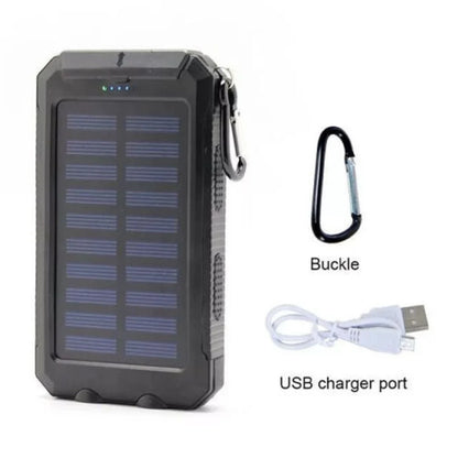 Power Up Anywhere: 2023 Super 5000000mAh Waterproof Solar Power Bank with Dual USB Ports for All Your Devices