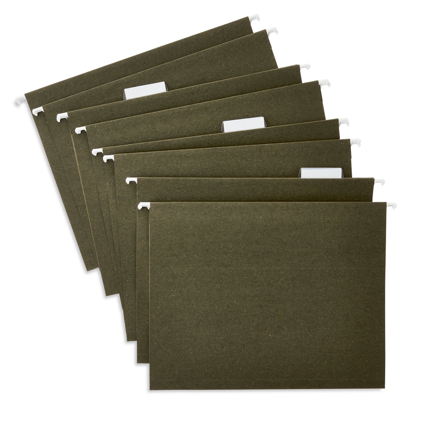 Letter Size Hanging File Folders, Green, 12 Count