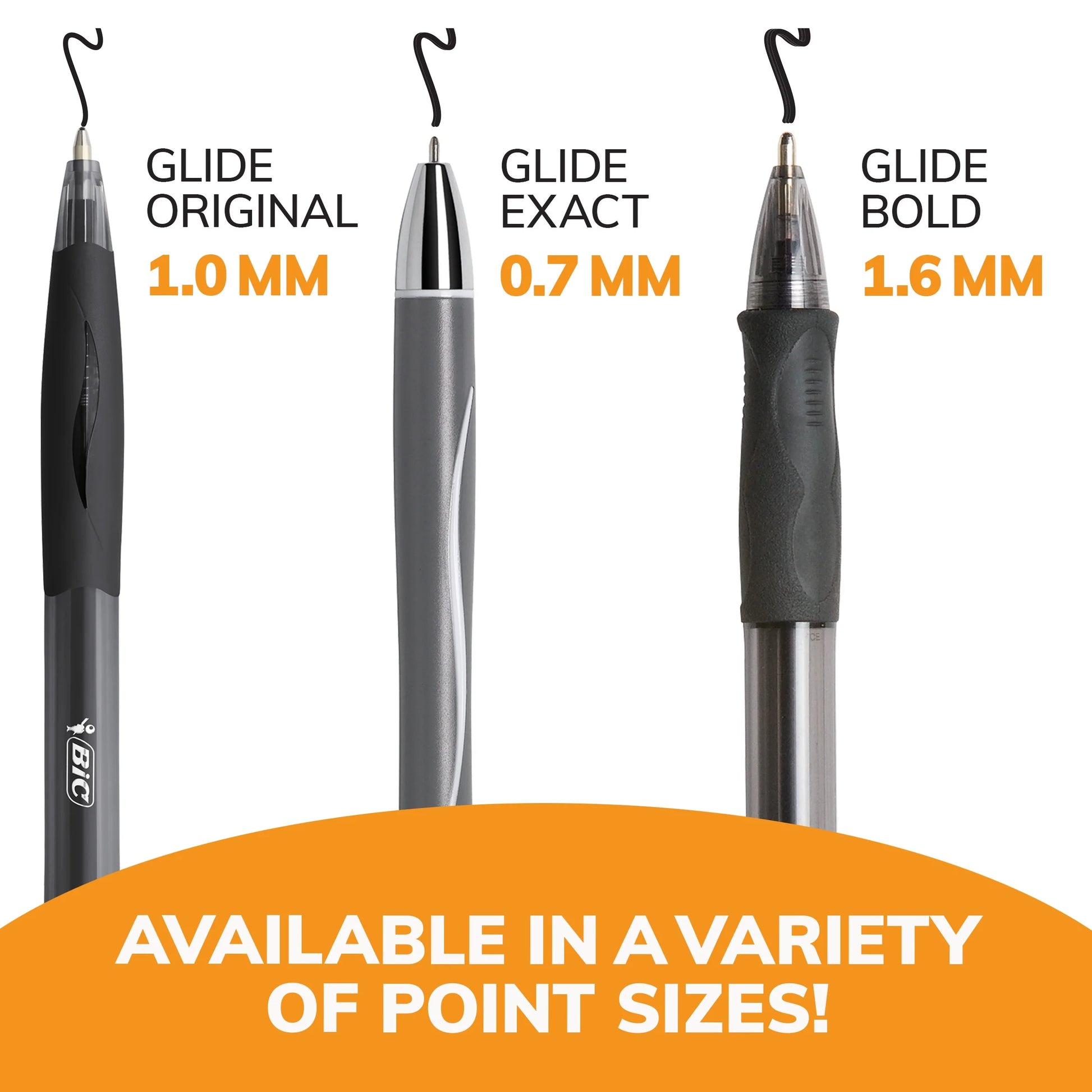 Glide Bold Retractable Ball Pen, Bold Point, 1.6Mm, Black Ink, 36 Count