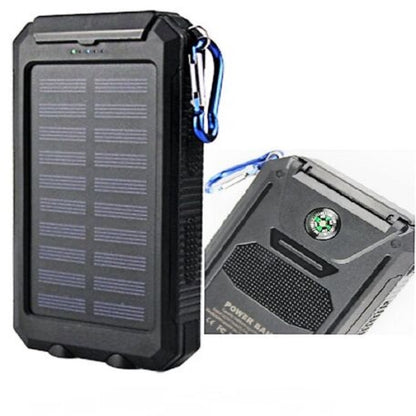 Power Up Anywhere: 2023 Super 5000000mAh Waterproof Solar Power Bank with Dual USB Ports for All Your Devices