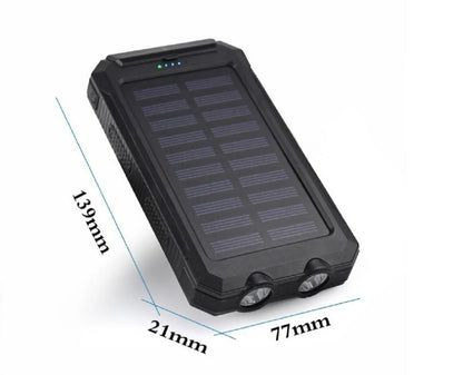 Power Up Anywhere: 2023 Super 5000000mAh Waterproof Solar Power Bank with Dual USB Ports for All Your Devices