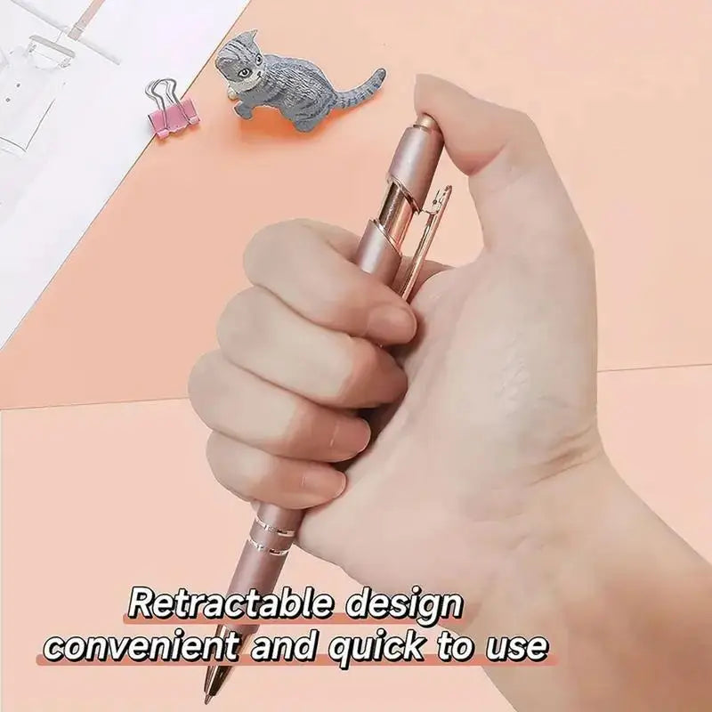 Ball Point Pens Multipurpose Retractable Ballpoint Pens Black Ink Pens Positive Quotes Smooth Ballpoint Pens Writing Supplies