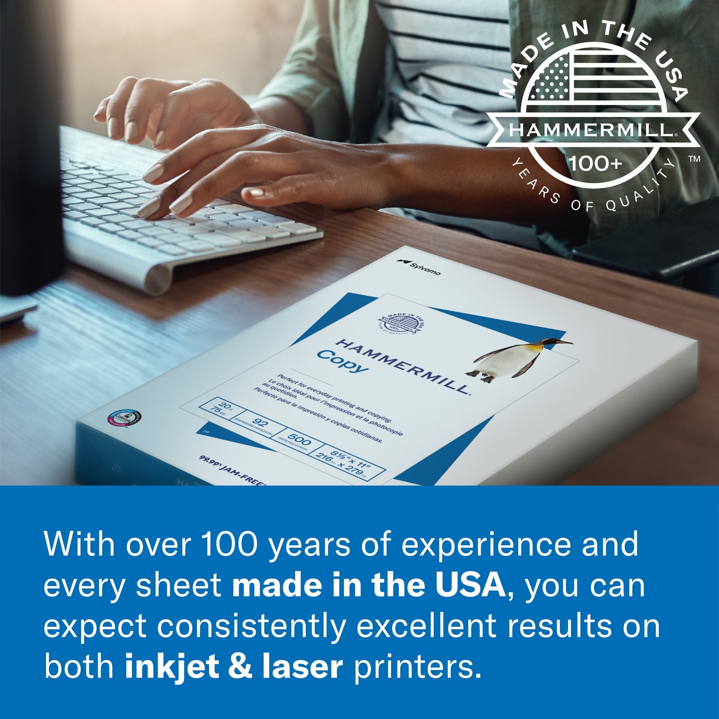 Paper, Premium Multi-Purpose 24 Lb, 8.5 X 11, 97 Bright, 2500 Sheets /5 Ream Case, White - 105810C