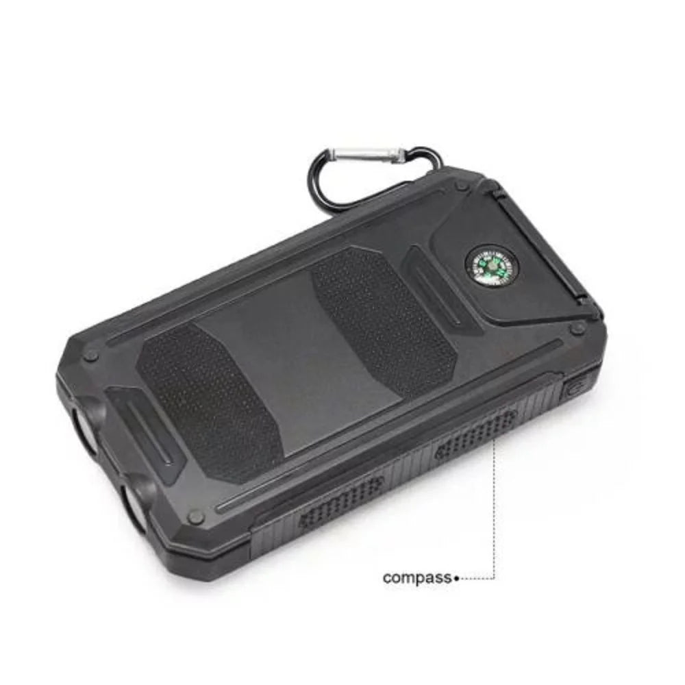 Power Up Anywhere: 2023 Super 5000000mAh Waterproof Solar Power Bank with Dual USB Ports for All Your Devices